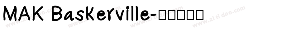 MAK Baskerville字体转换